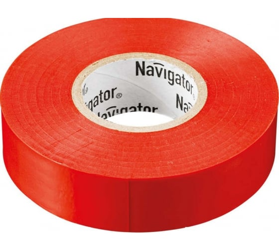 Изолента ПВХ 19мм (рул.20м) красн. NIT-A19-20/R Navigator 71111