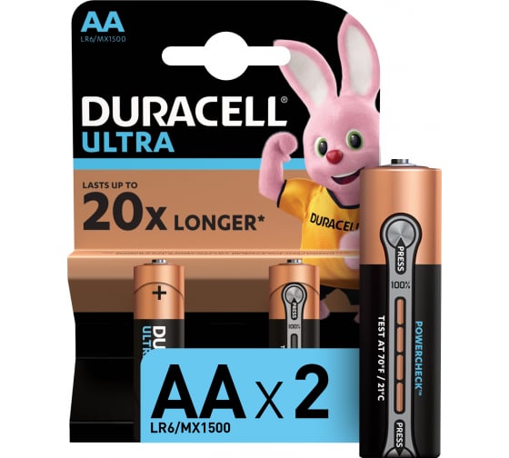 Элемент питания Duracell LR6 АА Ultra/Optimum