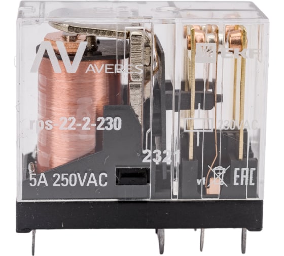 РП slim 22/2 5A 230В AC EKF AVERES