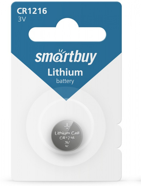 Батарейка Smartbuy CR1216-1BL литиевая (12/720)