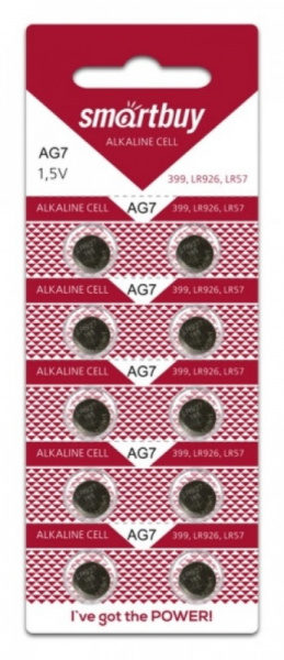 Батарейка Smartbuy AG7-10B LR926. LR57